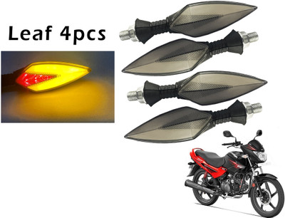 Generox Front, Rear LED Indicator Light for Hero Glamour FI(Red, Yellow)