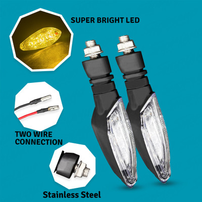 Shopland Front, Rear LED Indicator Light for Hyosung GT250R(Amber)