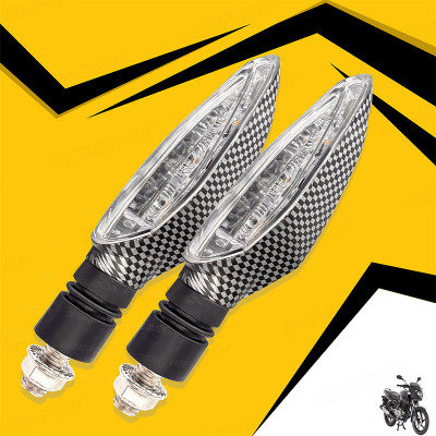 Generox Front, Rear LED Indicator Light for Bajaj Pulsar 150 DTS-i(Amber)
