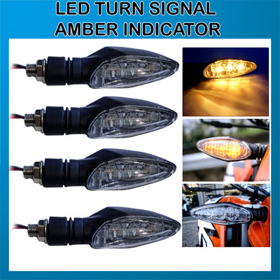 DvineAutoFashionZ Front, Rear LED Indicator Light for KTM RC 200, Duke 390, Duke 190, RC 390(Yellow)