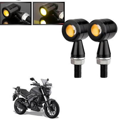 Vagary Front, Rear LED Indicator Light for Bajaj Dominar 400(Amber)