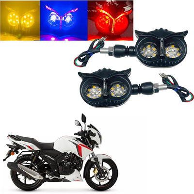 Vagary Front, Rear LED Indicator Light for TVS Apache RTR 160(Blue, Yellow, Red)
