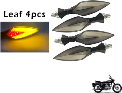 Generox Front, Rear LED Indicator Light for Royal Enfield Standard 350(Red, Yellow)