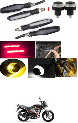 E-Shoppe Front, Rear, Side LED Indicator Light for Yamaha SS 125(Yellow, Blue)