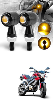 LOVMOTO Front, Rear LED Indicator Light for Bajaj Pulsar 150 DTS-i(Yellow)