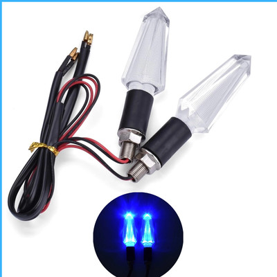 Rhtdm Front, Rear, Side LED Indicator Light for Universal For Bike Universal For Bike(Blue)