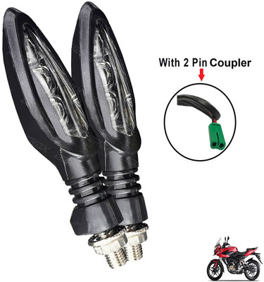Generox Front, Rear LED Indicator Light for Bajaj Pulsar 150 AS(Yellow)