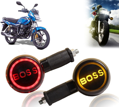 AUTO PEARL Side LED Indicator Light for Bajaj Platina(Yellow, Red)