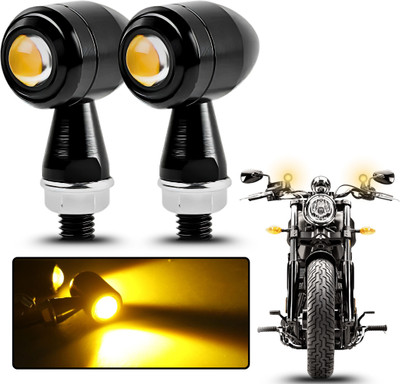 AutoPowerz Front, Rear LED Indicator Light for Universal For Bike Universal For Bike(Yellow)
