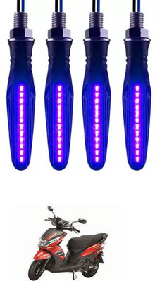 E-Shoppe Front, Rear, Side LED Indicator Light for Yamaha Ray Z(Blue)