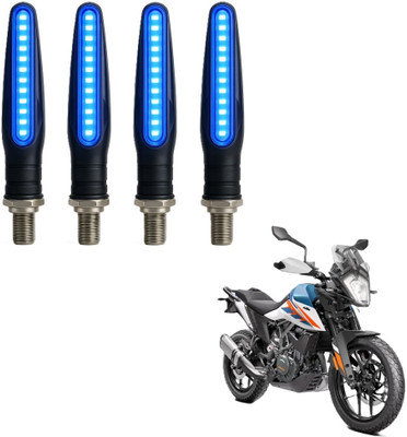 JMA TRADING Front, Rear LED Indicator Light for KTM Universal For Bike(Blue)