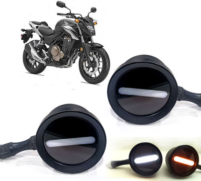 AUTO PEARL Front LED Indicator Light for Hero CB(White, Yellow)