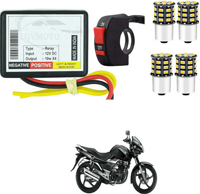 LOVMOTO Front, Rear LED Indicator Light for Suzuki GS 150R(Yellow)
