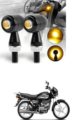 LOVMOTO Front, Rear LED Indicator Light for Hero Splendor NXG(Yellow)