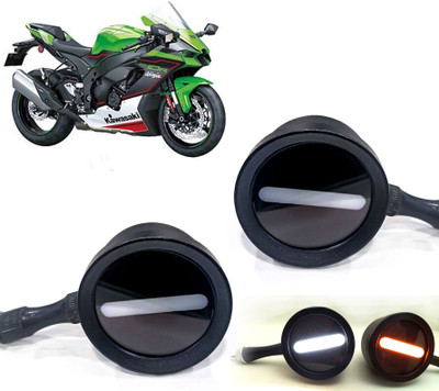 AUTO PEARL Front LED Indicator Light for Kawasaki Ninja(White, Yellow)