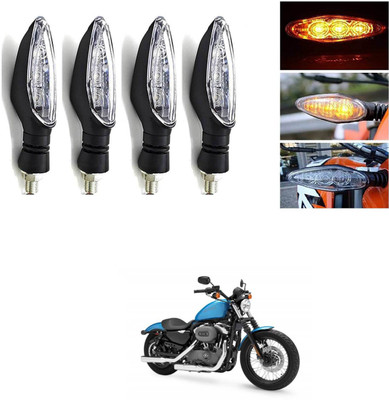 LOVMOTO Front, Rear LED Indicator Light for Universal For Bike(Multicolor)