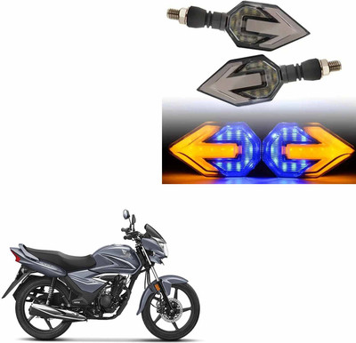 Vagary Front, Rear LED Indicator Light for Honda CB Shine(Blue, Yellow)