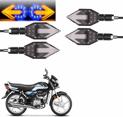 Vagary Front, Rear LED Indicator Light for Hero HF Deluxe(Blue, Yellow)