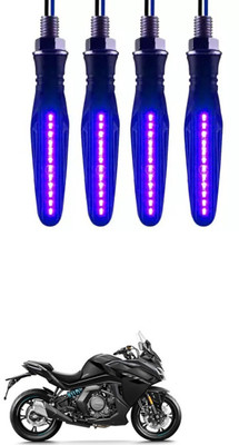 E-Shoppe Front, Rear, Side LED Indicator Light for Universal For Bike Universal For Bike(Blue)
