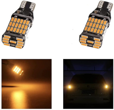 carfrill Front, Side LED Indicator Light for Universal For Car Twin(Amber)