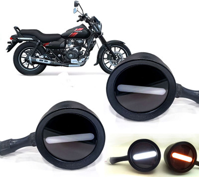 AUTO PEARL Front LED Indicator Light for Bajaj Avenger Street(White, Yellow)