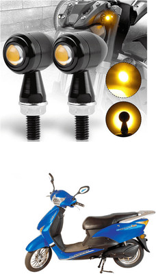 LOVMOTO Front, Rear LED Indicator Light for Mahindra Duro DZ(Yellow)