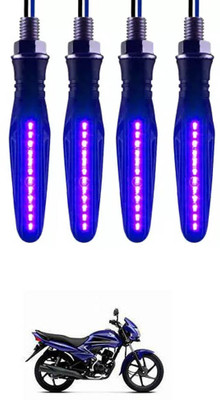 E-Shoppe Front, Rear, Side LED Indicator Light for Honda Dream(Blue)