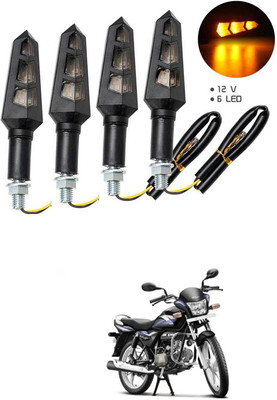 LOVMOTO Front, Rear LED Indicator Light for Hero Splendor Pro(Multicolor)