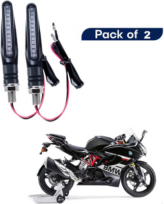 JMA TRADING Front, Rear LED Indicator Light for BMW Universal For Bike(Yellow)