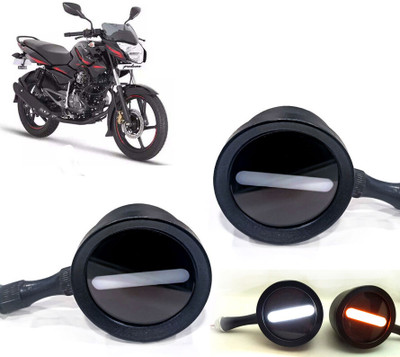 AUTO PEARL Front LED Indicator Light for Bajaj Pulsar 135(White, Yellow)