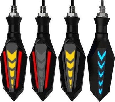 way2gmart Side LED Indicator Light for Universal For Bike Universal For Bike(Yellow, Red, Blue)