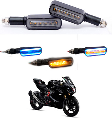 RKPSP Front LED Indicator Light for TVS Universal For Bike(Blue, Yellow)