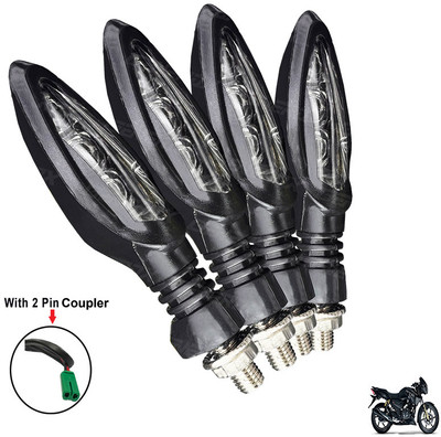Generox Front, Rear LED Indicator Light for TVS Apache RTR 180(Yellow)