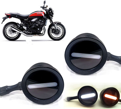 AUTO PEARL Front LED Indicator Light for Kawasaki(White, Yellow)