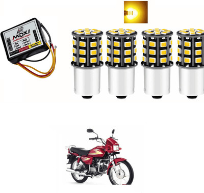 PRTEK Front, Side LED Indicator Light for Hero Splendor(Yellow)