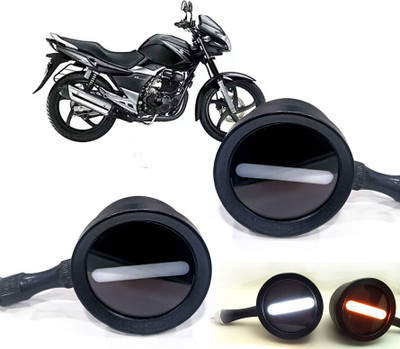 AUTO PEARL Front LED Indicator Light for Royal Enfield GS 150R(White, Yellow)