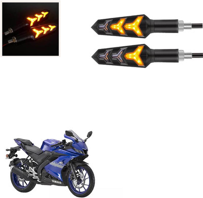 Vagary Front, Rear LED Indicator Light for Yamaha R15 V3(Amber)