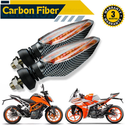 Generox Front, Rear LED Indicator Light for KTM Universal For Bike(Yellow)