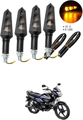 LOVMOTO Front, Rear LED Indicator Light for Hero Splendor NXG(Orange)