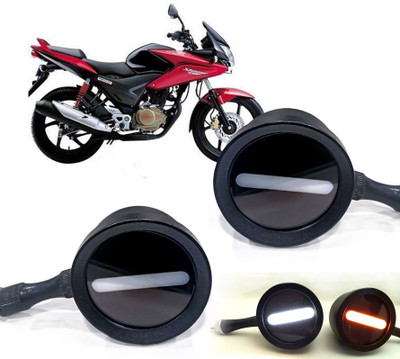 AUTO PEARL Front LED Indicator Light for Honda CBF Stunner(White, Yellow)