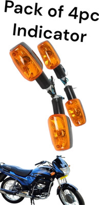 Anaisha Enterprises Side, Rear, Front Halogen Indicator Light for Hero Passion, Passion Plus(Orange)