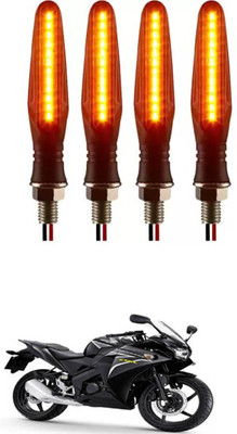 E-Shoppe Front, Rear, Side LED Indicator Light for Honda CBR 150R(Yellow)