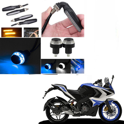 BXtremeZ Side, Front, Rear LED Indicator Light for Bajaj Pulsar 220 DTS-i(Yellow, Blue)