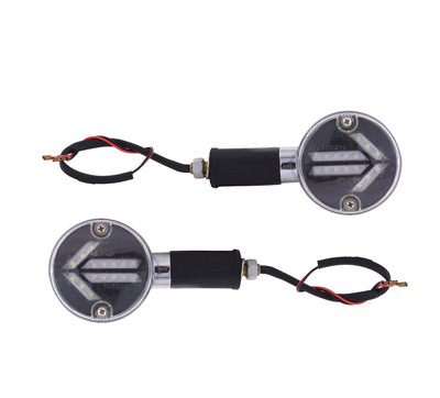 UNO MINDA Front, Rear LED Indicator Light for Royal Enfield, Bullet(Blue, White)