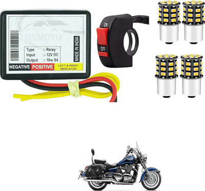LOVMOTO Front, Rear LED Indicator Light for Royal Enfield Thunder Bird 350(Yellow)