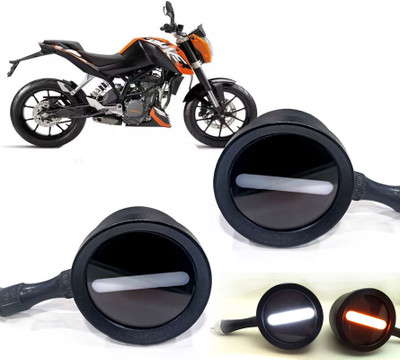 AUTO PEARL Front LED Indicator Light for Kawasaki Duke 200(White, Yellow)