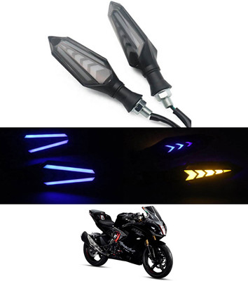 AYW Front LED Indicator Light for TVS Universal For Bike(Blue, Yellow)