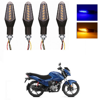 JMA TRADING Front, Rear LED Indicator Light for Hero Universal For Bike(Blue, Amber)