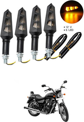 LOVMOTO Front, Rear LED Indicator Light for Royal Enfield Thunder Bird 350(Multicolor)