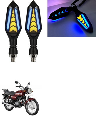 SRPHERE Front, Rear LED Indicator Light for Hero Universal For Bike(Amber, Blue)